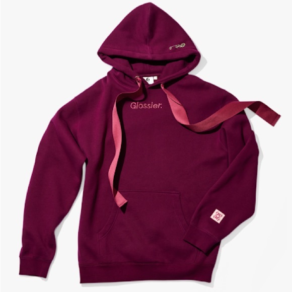 Glossier Women's Purple Hoodie with Bow - Picture 2 of 2